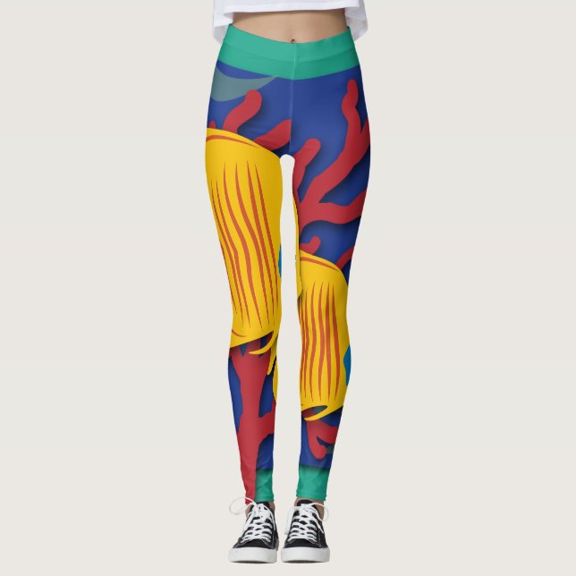 Zwei Fische Leggings (Vorderseite)