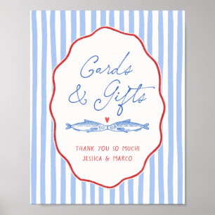 Zwei Fische weniger Brautparty Karten & Geschenke Poster