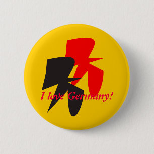 Zwei Fliegen Vogel-Knopf Button