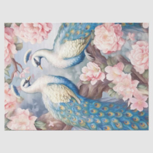 Zwei florale Friedenstruppen Seidenpapier