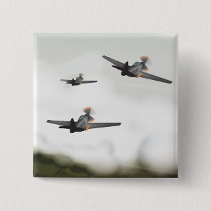Zwei Flugzeuge des Zweiten Weltkrieges Button