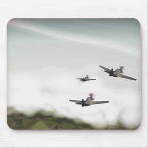 Zwei Flugzeuge des Zweiten Weltkrieges Mousepad