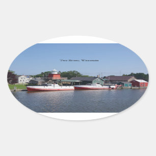 Zwei Flüsse, Aufkleber Wisconsin