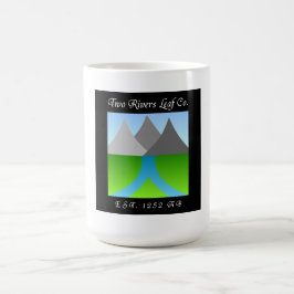 Zwei Flüsse Leaf Co. Kaffeetasse