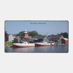 Zwei Flüsse, Schreibtischmatte von Wisconsin