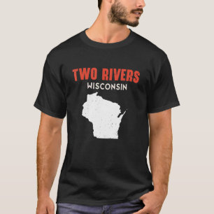 Zwei Flüsse USA Staat Amerika Reisen Montanan Hele T-Shirt