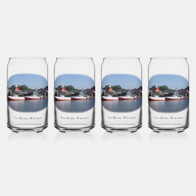 Zwei Flüsse, Wisconsin kann Glas (Vorderseite)