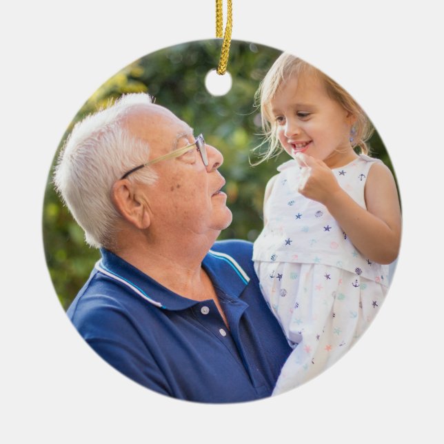 Zwei Foto beidseitig erstellen Sie Ihr eigenes Fot Keramik Ornament (Vorne)