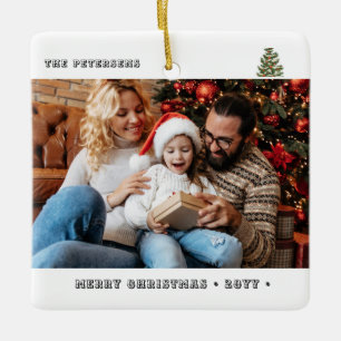 Zwei Foto Glück ist .. Niedliches Minimalistisch Keramikornament