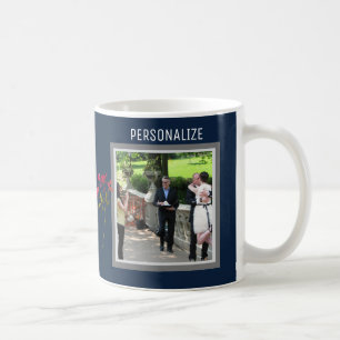 ZWEI FOTO GLÜCKLICH ERINNERUNGEN EINFACH ZU FÜLL KAFFEETASSE