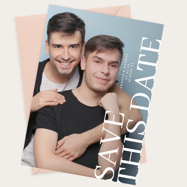 Zwei Foto Hochzeit RETTETE DIESES DATUM Save The Date (Von Creator hochgeladen)