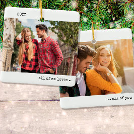 Zwei Foto Lieben Alle von Ihnen Minimalistisch Keramikornament