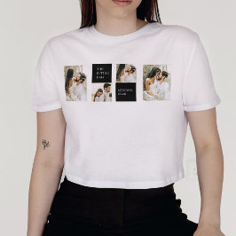 Zwei Fotos | Happy Valentines Day | Couple Gift T- T-Shirt