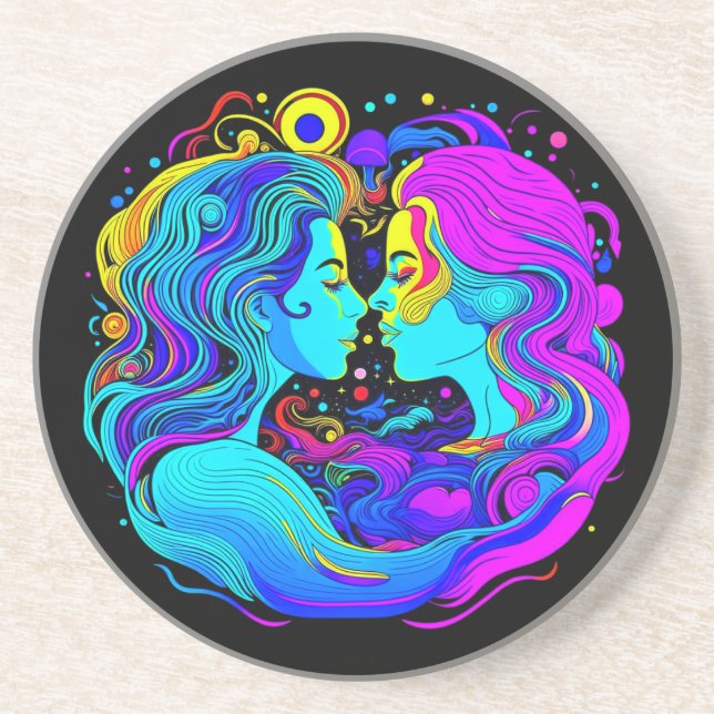 Zwei Frauen Getränkeuntersetzer (Vorne)