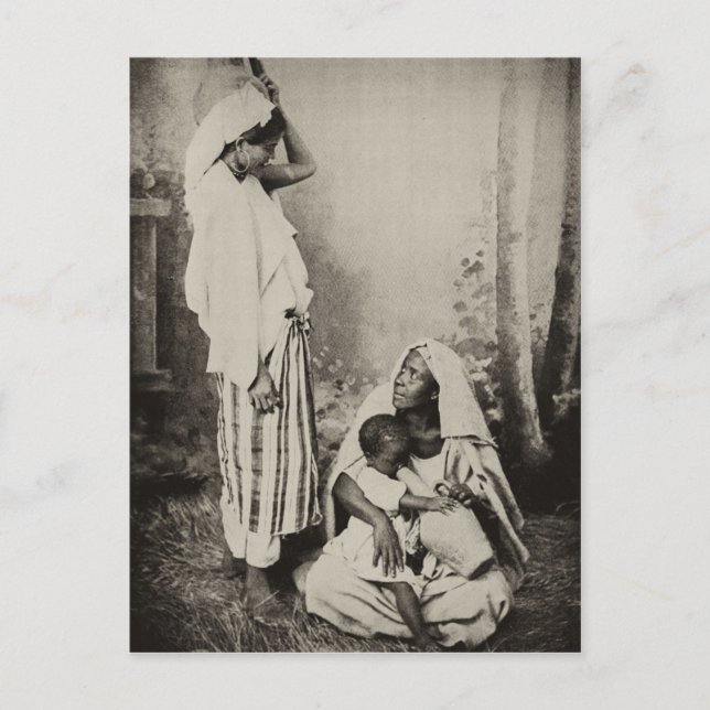 Zwei Frauen in Tanger, Marokko, 1898 Postkarte (Vorderseite)