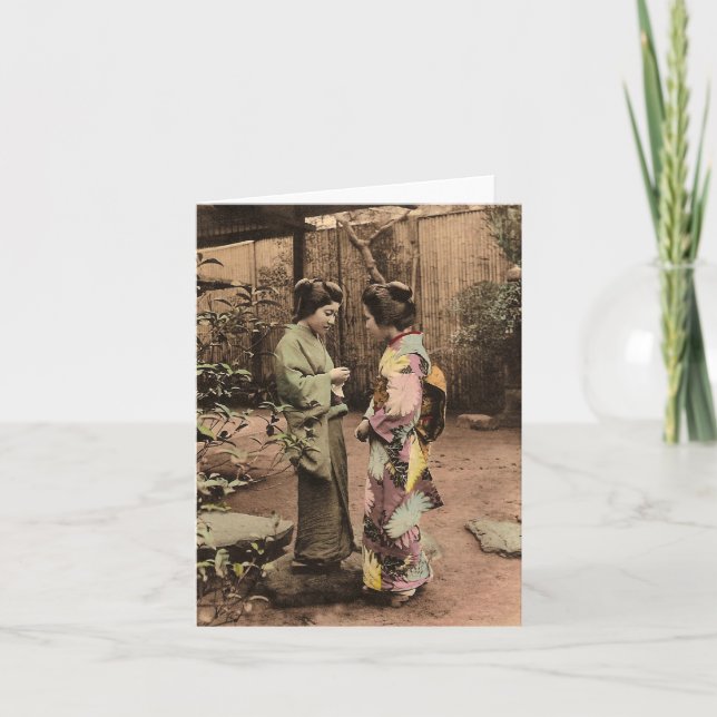 Zwei Frauen Karte (Vorderseite)