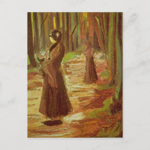 Zwei Frauen von Vincent van Gogh Postkarte