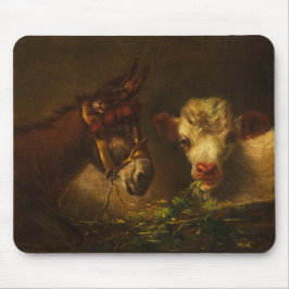 Zwei Freunde (Donkey und Lamm) (Landtiere) Mousepad