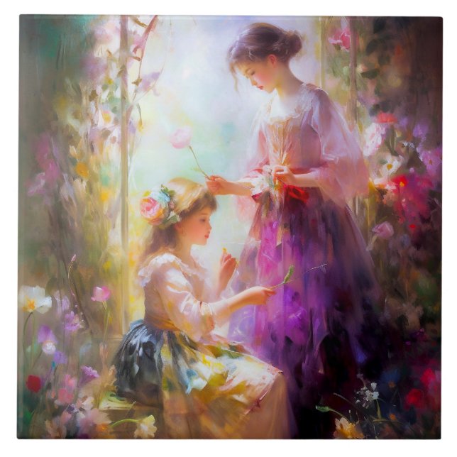 Zwei Freunde Fliese (Vorderseite)