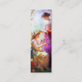 Zwei Freunde Lesezeichen Mini Visitenkarte