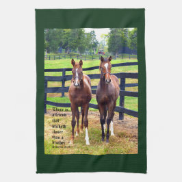 Zwei Freunde mit Sprichwörtern 18:24 Geschirrtuch