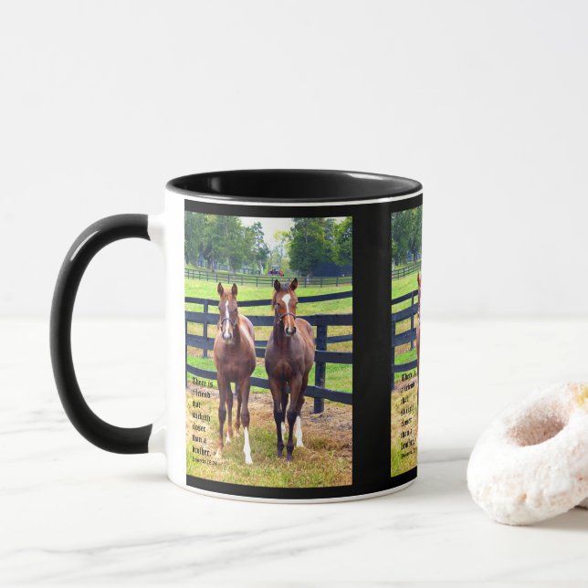 Zwei Freunde mit Sprichwörtern 18:24 Tasse (Mit Donut)