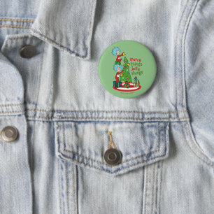 Zwei fröhliche Dinge, die sich in den Jolly-Dingen Button