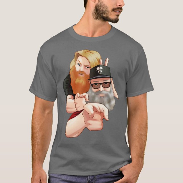 Zwei Frothy Beards Anime T-Shirt (Vorderseite)