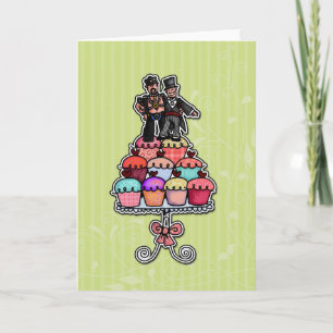 Zwei Gärten auf Cupcakes (Leather Daddy) Karte