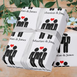 Zwei Gärten in Krawatte, die sich individuell anpa Geschenkpapier<br><div class="desc">Mr. and Mr. Silhouette Gay Wedding individualisierbare Geschenkpapier .. perfekt für die beiden Bräuche .. Mister und Mister personalisierte Packpapier Rolle für die zivile Zeremonie / Hochzeit / Jubiläum von Ricaso</div>