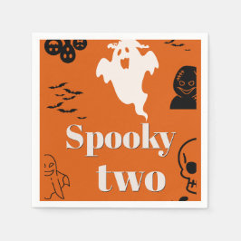 ZWEI GEBURTSTAGNAPKINS SPOOKY SERVIETTE