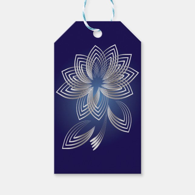 Zwei gefallene Blätter Geschenkanhänger (Vorderseite)