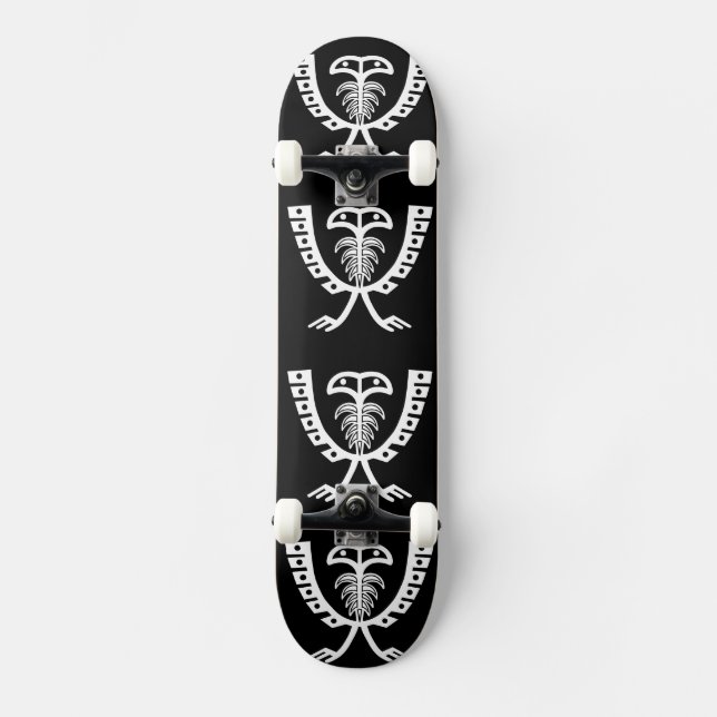 Zwei gehackter Weißadler Skateboard (Vorderseite)
