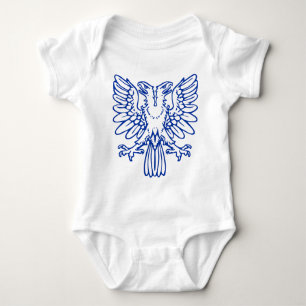 Zwei geheuerte Adler - Navy Blue Baby Strampler