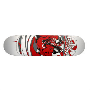 Zwei Geishas mit Grafikdesign Skateboard