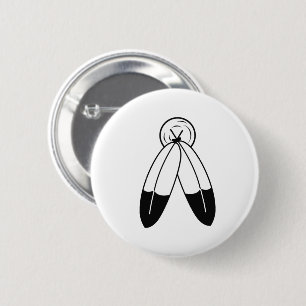 Zwei-Geist-Flagge Button