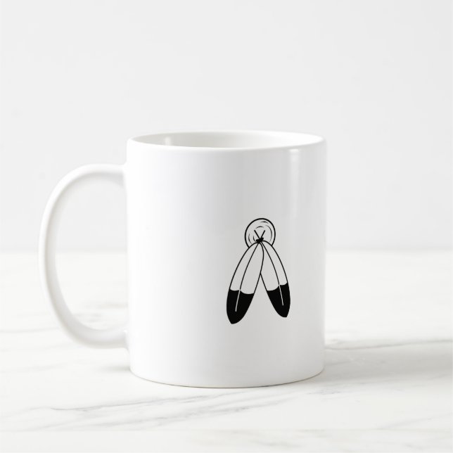 Zwei-Geist-Flagge Kaffeetasse (Links)