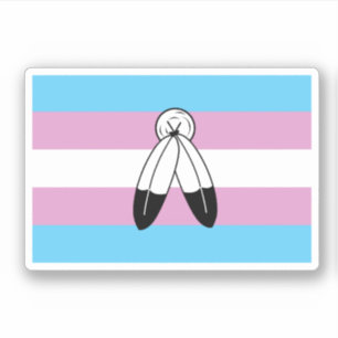 Zwei-Geist-Trans-Pride-Flagge Aufkleber
