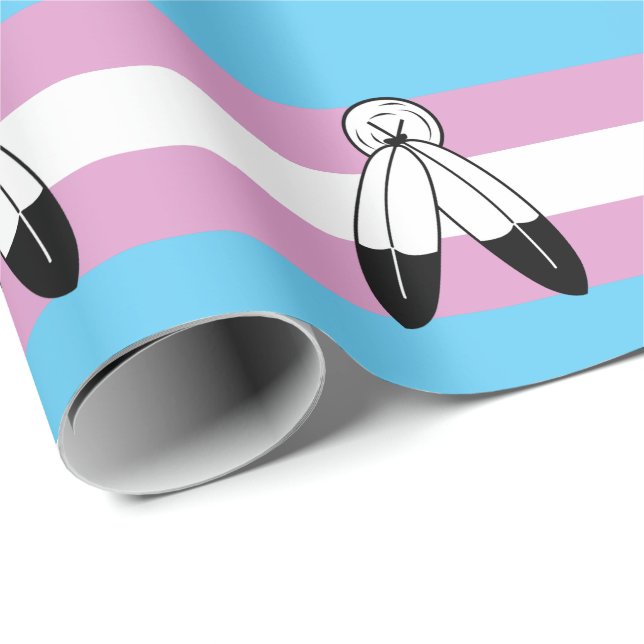Zwei-Geist-Trans-Stolperflagge Geschenkpapier (Rolleneckpunkt)