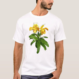 Zwei gelbe Frauenschuh Orchideen T-Shirt