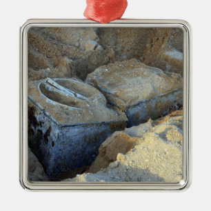 Zwei Geräte mit Box-Typ verpackt Silbernes Ornament