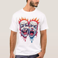 Zwei Gesichter des Lebens - Comedy & Tragedy Mask