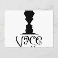 Zwei Gesichter oder Vase-optische Illusion