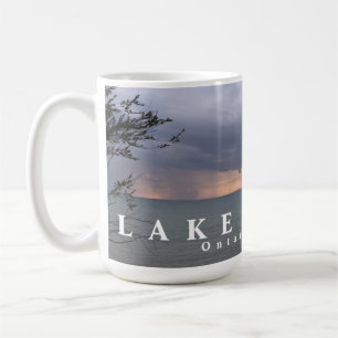 Zwei Gewitter über dem Huron-See Kaffeetasse