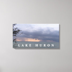 Zwei Gewitter über Huron Leinwanddruck