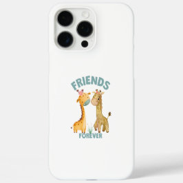 Zwei Giraffen Freunde für immer iPhone 16 Pro Max Hülle