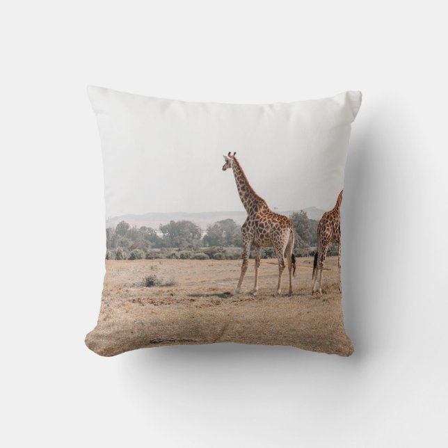 ZWEI GIRAFFES KISSEN (Vorderseite)