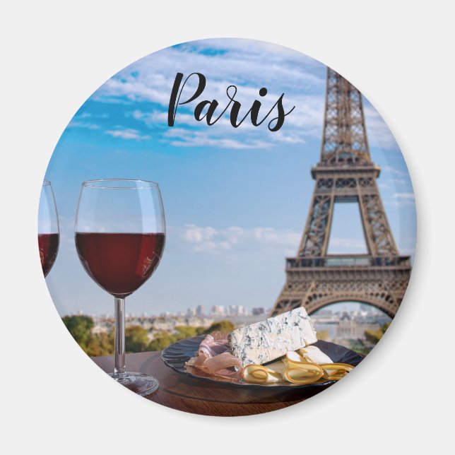 Zwei Gläser Wein im Café von Paris Magnet (Vorne)