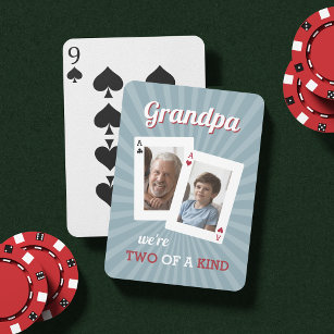 Zwei gleich   Opa & Child Foto Spielkarten