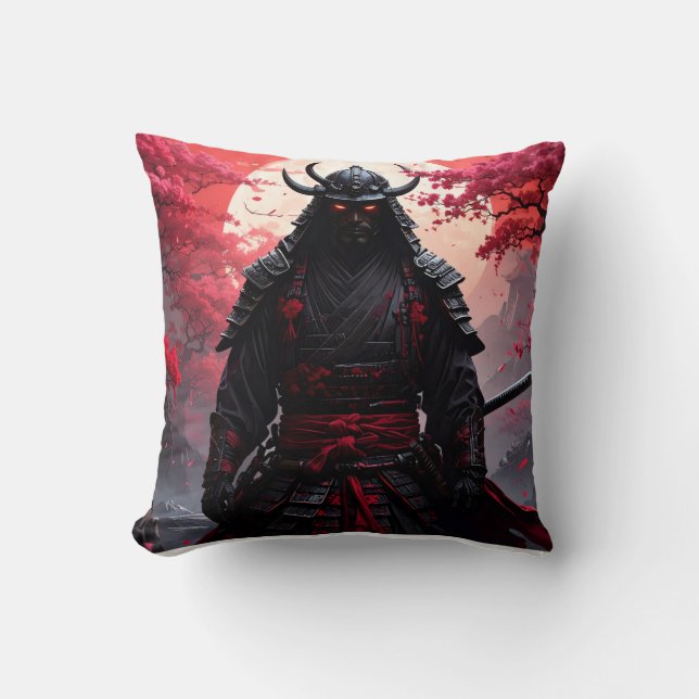 Zwei gleiche Samurai Kissen (Vorderseite)